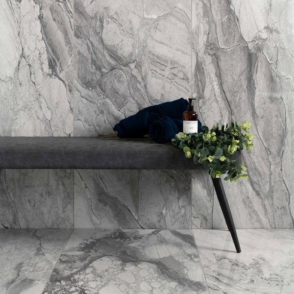 Illusion Snow Grey Polished Wall and Floor Tile