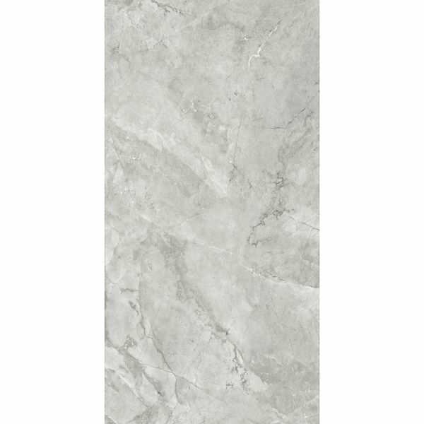Immense Grey Stone Effect Polished Porcelain Wall and Floor Tile