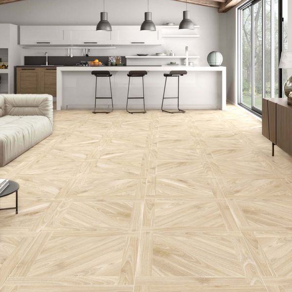 Kanna Natural Wood Effect Floor Tiles