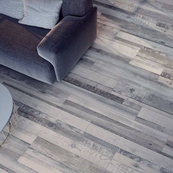 Kauri Rustic Grey Wood Effect Floor Tiles