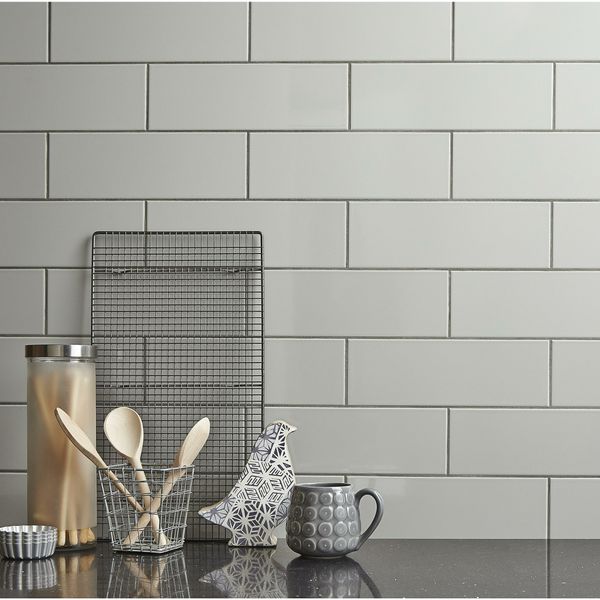 Linear Grey Gloss Wall Tiles