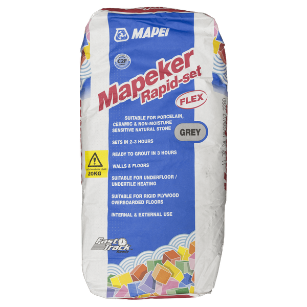 Mapeker Grey Rapid-Set Flex Adhesive 20kg