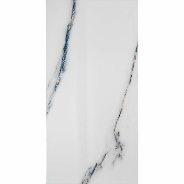 Marmo Blue Marble Effect Gloss Ceramic Wall Tile
