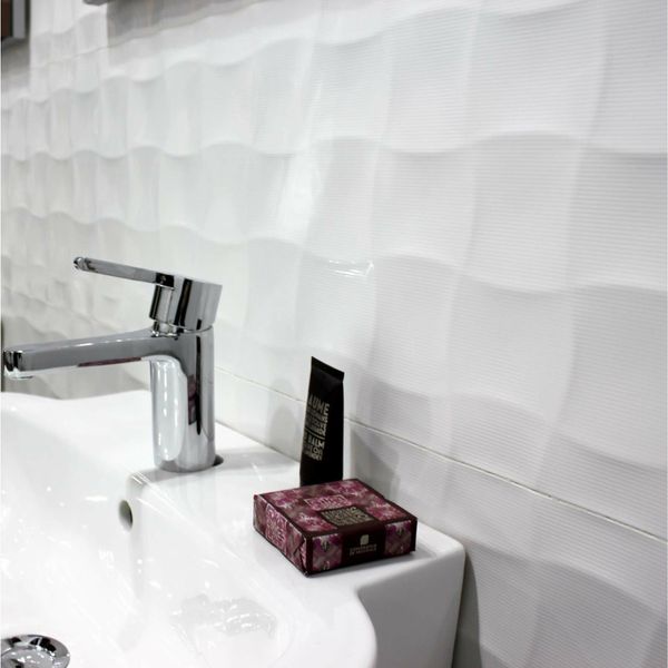 Millennium Quilt White Gloss Wall Tiles