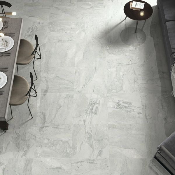 Pienza Grey Polished Porcelain Floor Tile