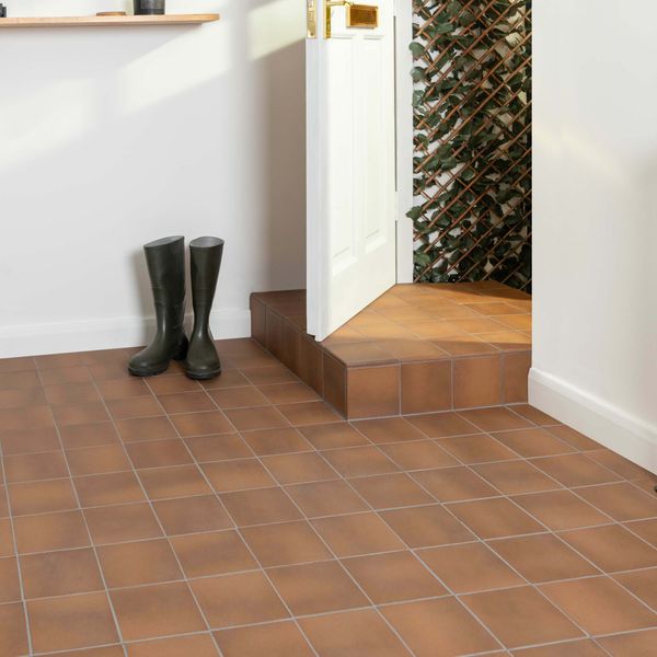 Quarry Brown Charred Effect Natural Clay Matt Floor Tile