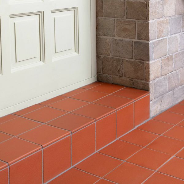 Quarry Terracotta Red Natural Clay RE Round Edge Matt Floor Tile
