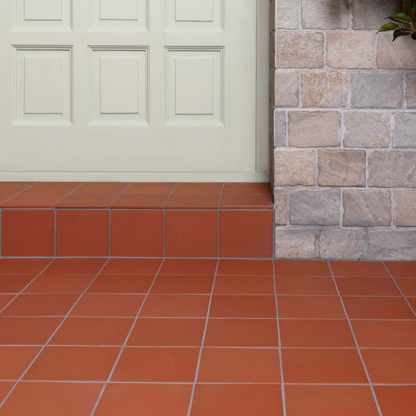 Quarry Terracotta Red Natural Clay RE Round Edge Matt Floor Tile