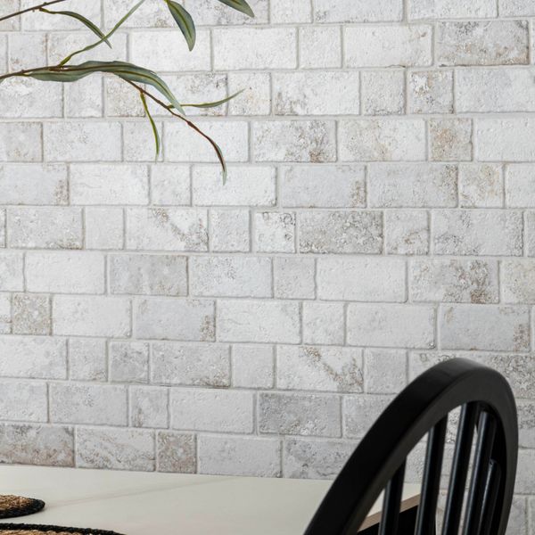 Roma White Travertine Effect Italian Porcelain Wall Tile