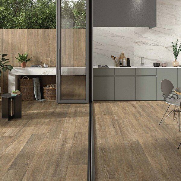 Tacora Brown Wood Effect Porcelain Wall and Floor Tile
