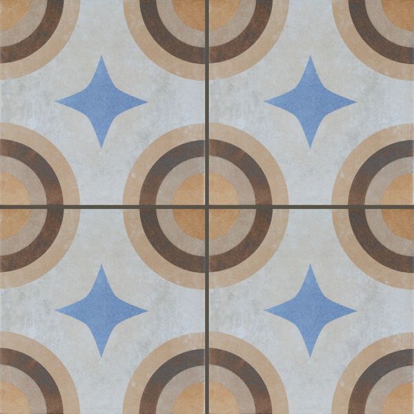Swing Decor Beige Multicolour Geometric Wall and Floor Tiles