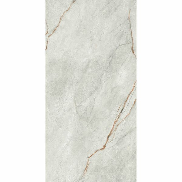 The Room Grey Marble Effect Polished Porcelain Wall and Floor Tile