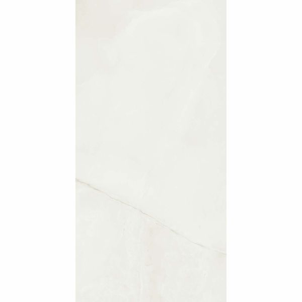 The Room White Onyx Marble Effect Polished Porcelain Wall and Floor Tile