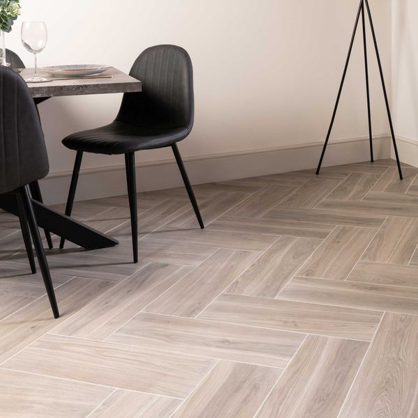 Timber Smokey Grey Wood Effect Matt Porcelain Floor Tile