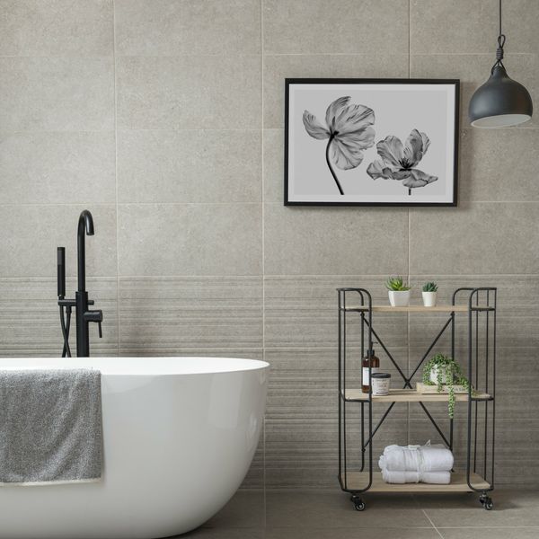 Towns Taupe Porcelain Wall and Floor Tile
