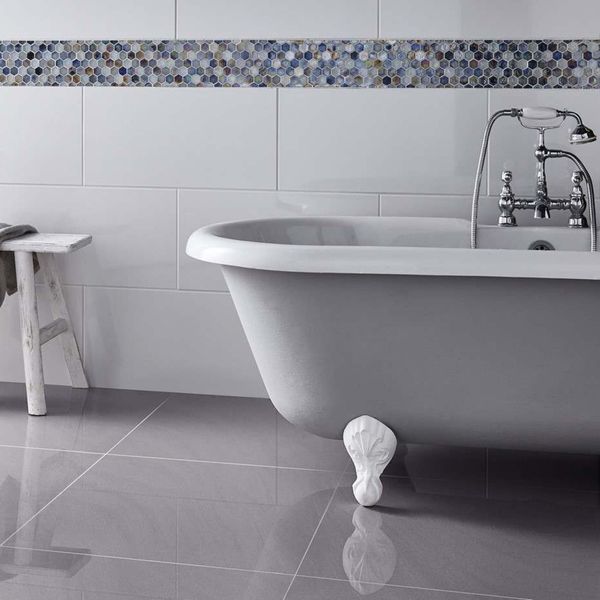 Victoria Rectified Gloss Brilliant White Wall Tiles