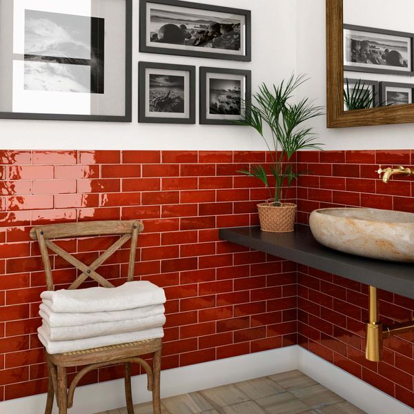 Village Volcanic Red Wall Tiles