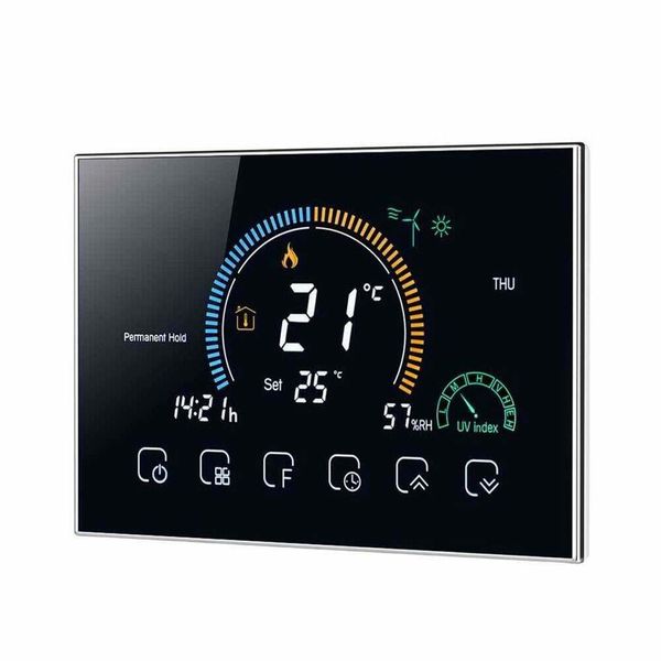 Warmtoes Programable Wifi Pro Touchscreen Thermostat - Black