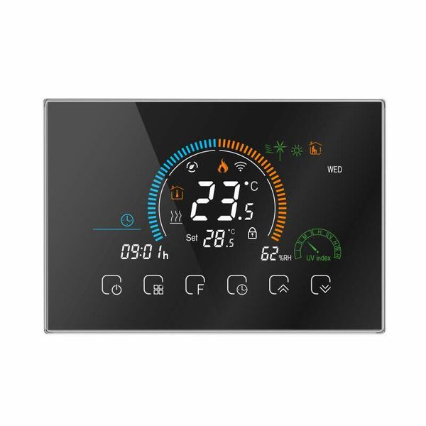 Warmtoes Programable Wifi Pro Touchscreen Thermostat - Black
