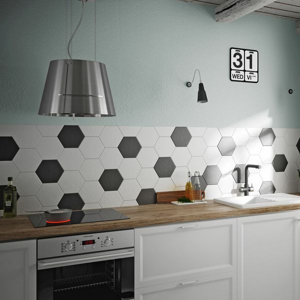 Hexagon Black Wall Tile